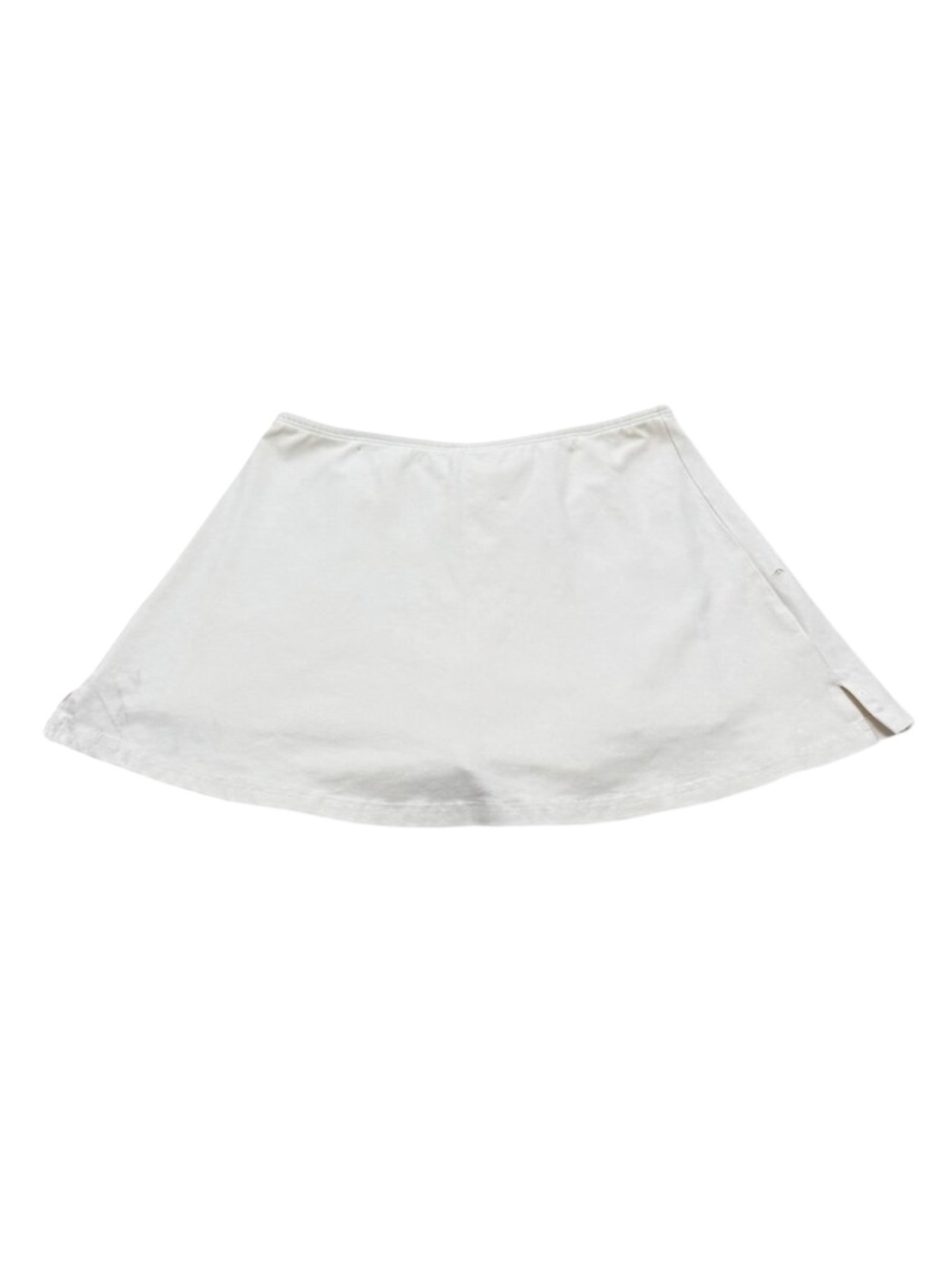 Vintage Y2K LA Apparel Off White Skort Mini Skirt w Shorts Size L Made in USA